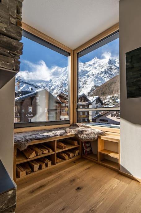 Saas-Fee Stylish Ski Apartment Exterior photo