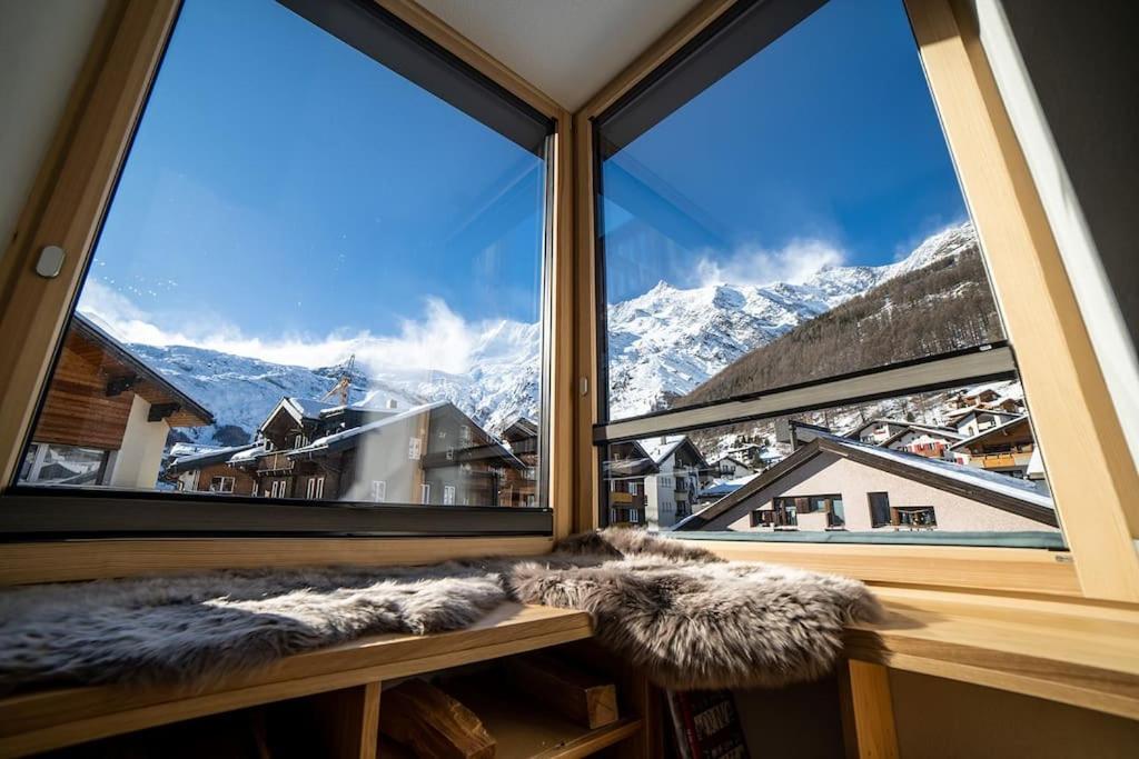 Saas-Fee Stylish Ski Apartment Exterior photo